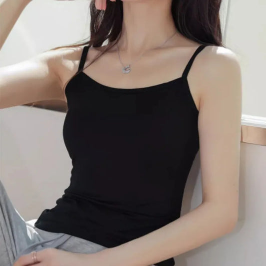 Sleek & Sexy Black Tank Top - Summer Sleeveless T-Shirt for Women